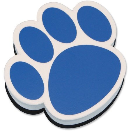 ASHLEY Whiteboard Eraser, Magnetic, Paw Design, 3-3/4", Blue/White ASH10002